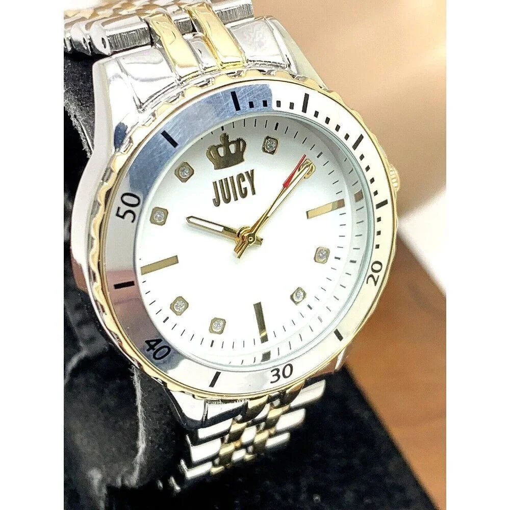 Juicy By Juicy Couture Women's Watch JC/5021 Quartz White Dial Two Tone Steel